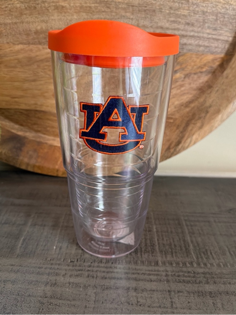 Tervis Auburn University Tigers Clear 24 oz Tumbler with Orange Lid
